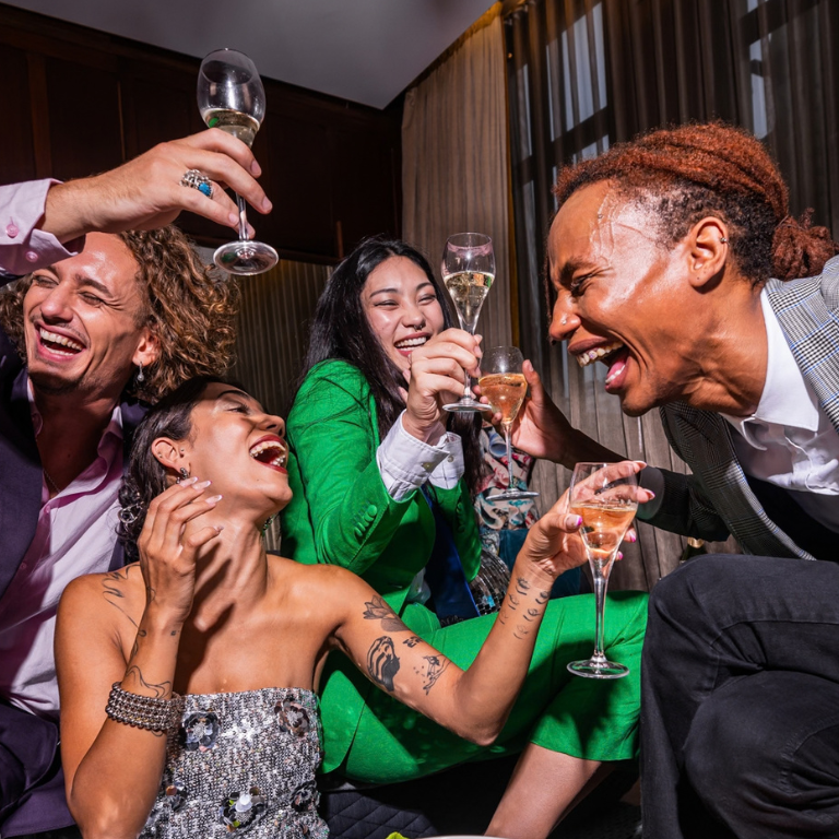 The Champagne Check-In